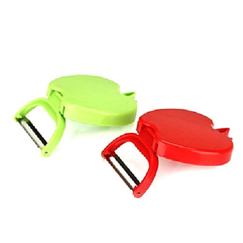 Apple Shaped Fold Fruit Peeler(Random Color)