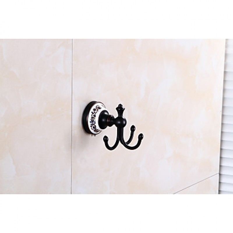 Bathroom Accessory Set / Toilet Paper Holder / Robe Hook / Towel Warmer / Oil Rubbed Bronze / Wall Mounted /Towel Bar