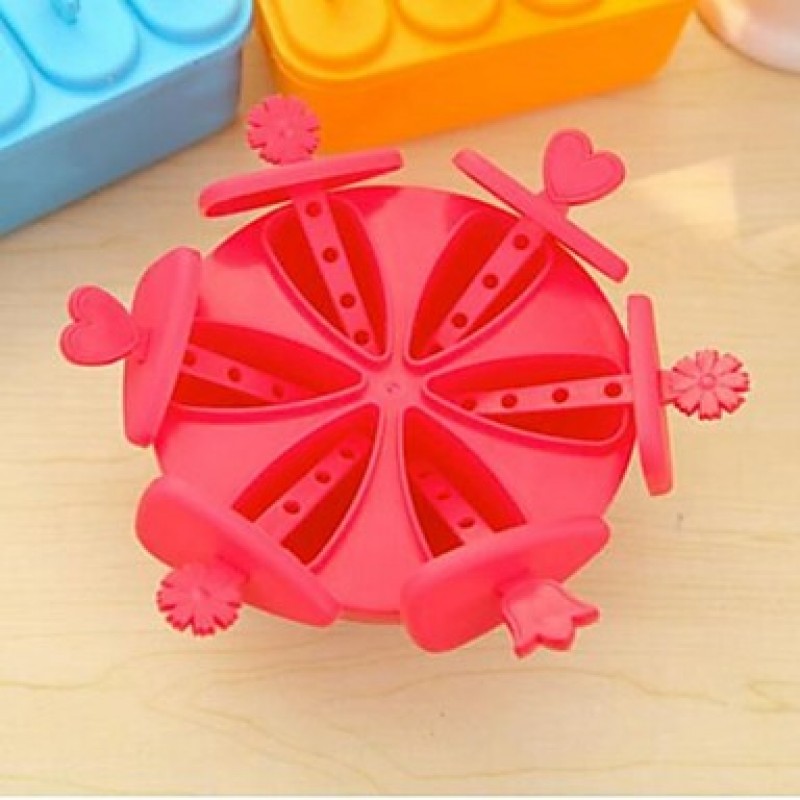 1Set Pop Mold Popsicle Maker Mould Tray Pan Kitchen Ice Cream DIY