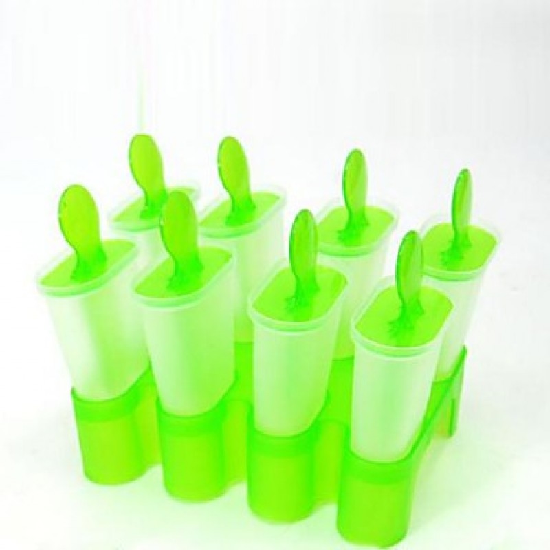 8 pcs DIYIce Cream Pop Mold Popsicle Maker (Random...