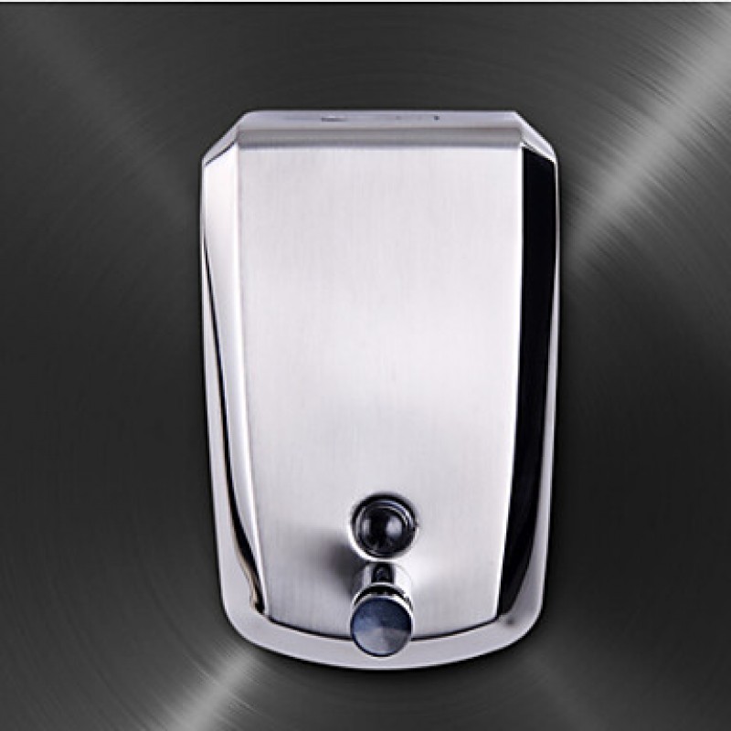 Contemporary Wall-mountedMirror Polished Bathroom Accessories Soap Dispenser