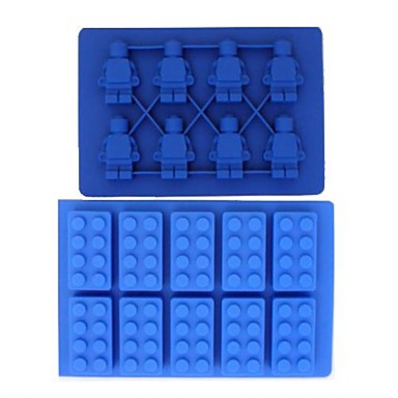 Brick & MINI Robot Shaped FDA Silicon Ice Cube...