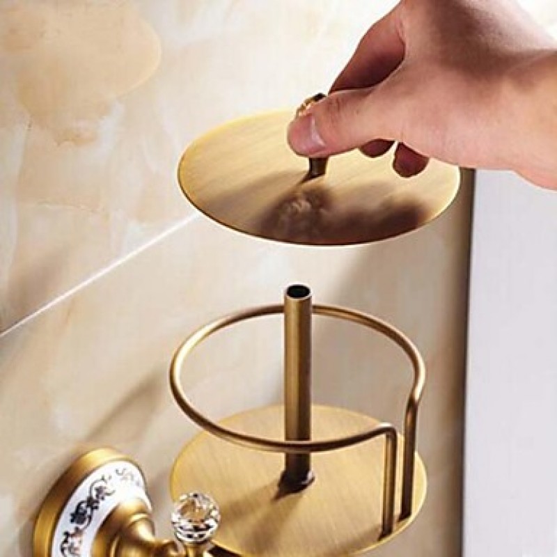 Antique Brass Toilet Roll Holders